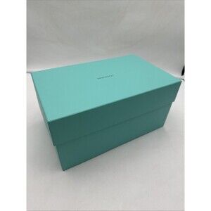 Tiffany & Co Authentic Empty Gift Storage Box Large 13" x 8” x 6.5" Iconic Blue